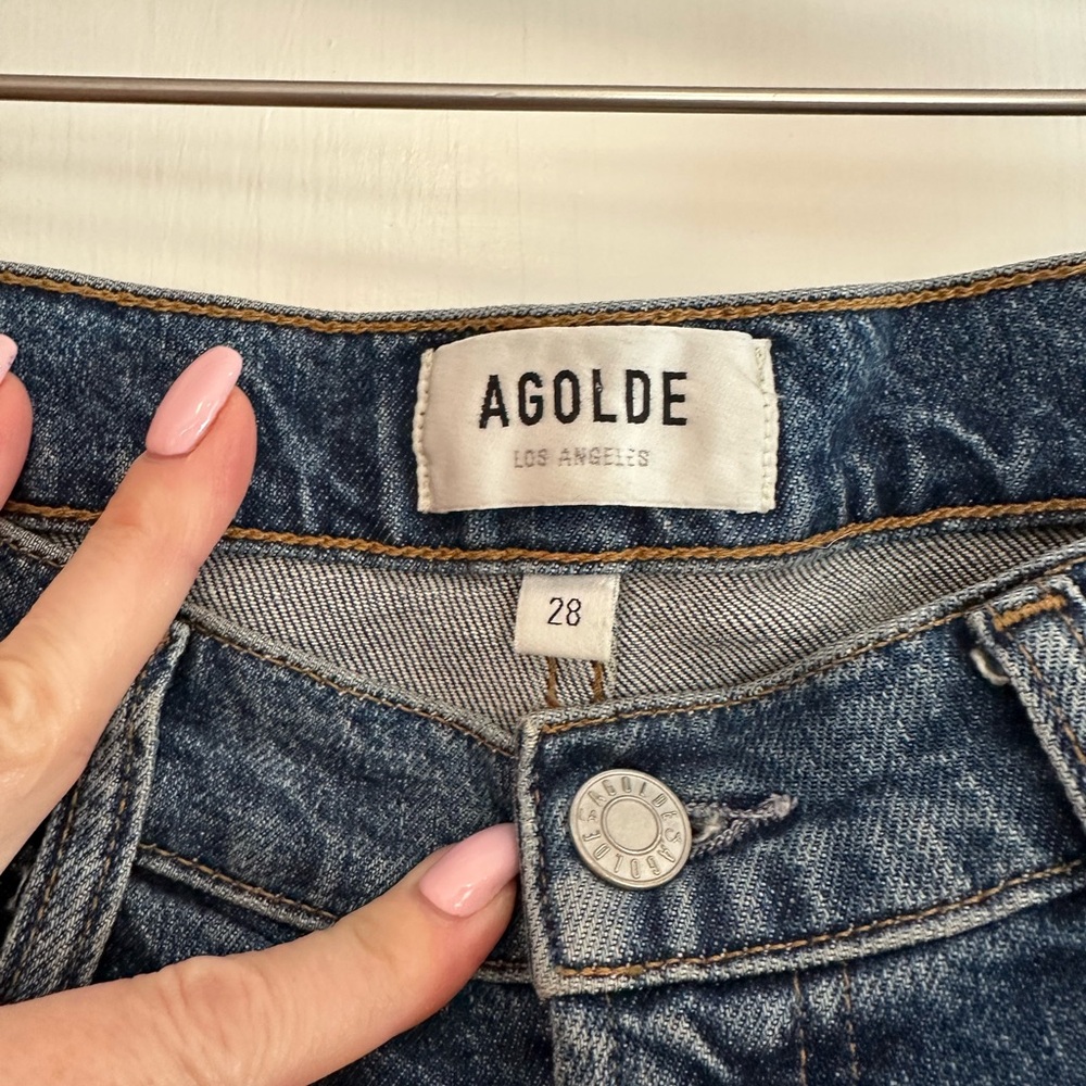 Agolde Women's Straight Leg Jeans in Blue - Picture 11 of 14